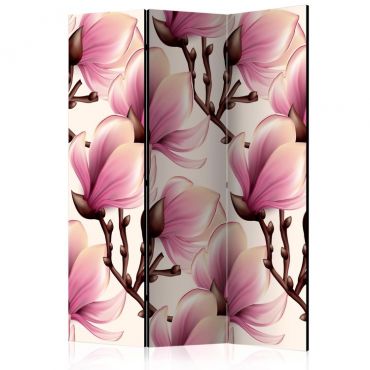 Διαχωριστικό με 3 τμήματα - Blooming Magnolias [Room Dividers]