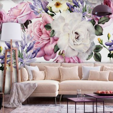 Self-adhesive photo wallpaper - Sentimental Garden (Colorful)
