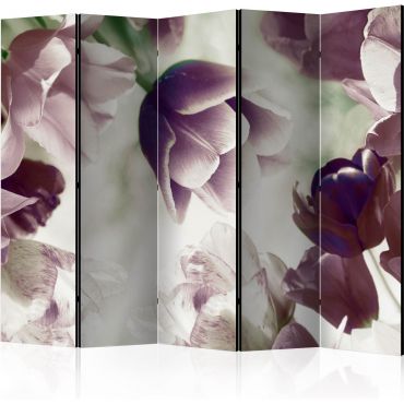 5-part divider - Heavenly tulips II [Room Dividers]