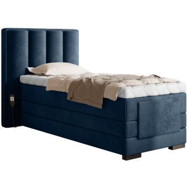 Επενδυμένο κρεβάτι Villard 90 με στρώμα και ανώστρωμα