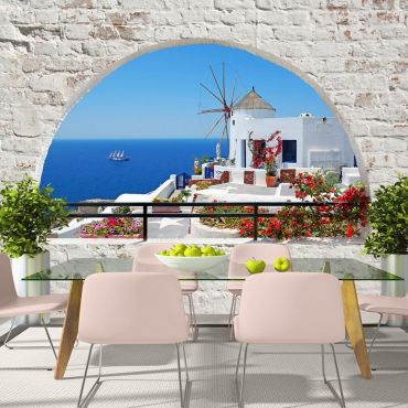 Self-adhesive photo wallpaper - Summer in Santorini