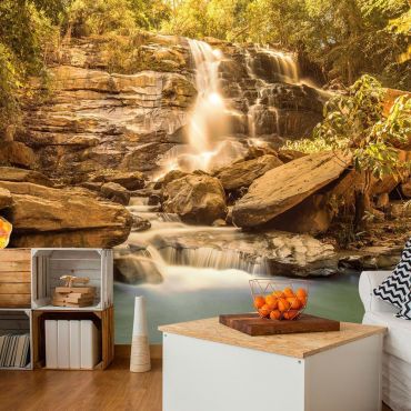 Self-adhesive photo wallpaper - Sunny Waterfall