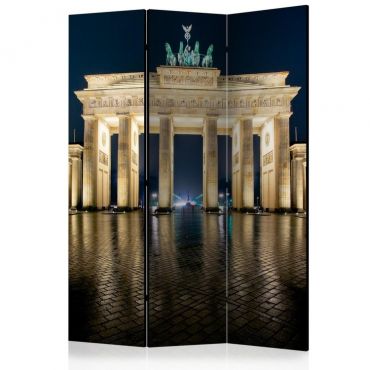 3-section divider - Berlin at Night [Room Dividers]
