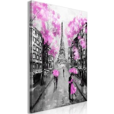 Πίνακας - Paris Rendez-Vous (1 Part) Vertical Pink
