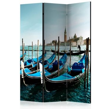3-section divider - Gondolas on the Grand Canal, Venice [Room Dividers]