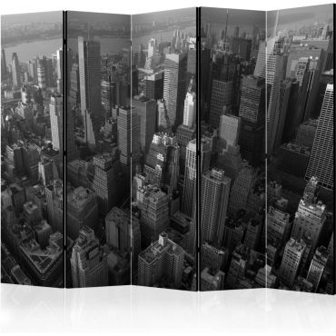 Διαχωριστικό με 5 τμήματα - New York: skyscrapers (bird's eye view) II [Room Dividers]