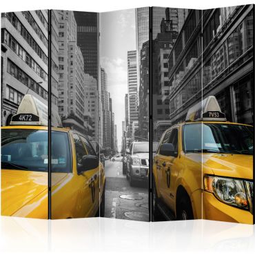Separator with 5 sections - New York taxi II [Room Dividers]