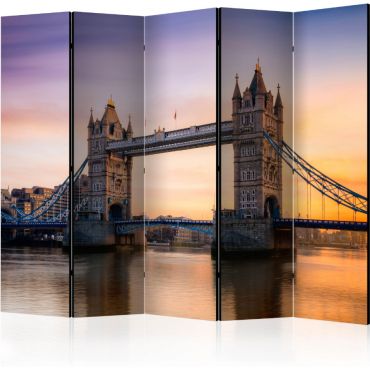 Διαχωριστικό με 5 τμήματα - Tower Bridge at dawn II [Room Dividers]