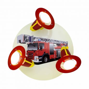 Φωτιστικό τοίχου-οροφής Elobra Fire Department Τρίφωτο