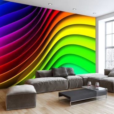 Self-adhesive photo wallpaper - Rainbow Waves
