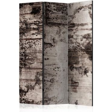 3-section divider - Burnt Wood [Room Dividers]