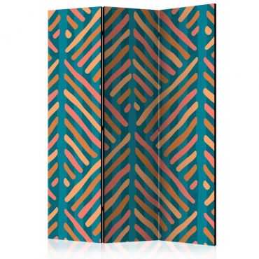 3-partition divider - Ethnic Composition [Room Dividers]