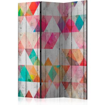 3-part divider - Rainbow Triangles [Room Dividers]