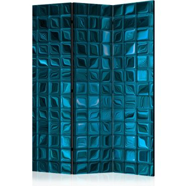 3-part divider - Azure Mosaic [Room Dividers]