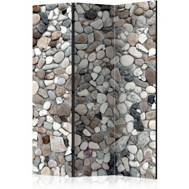 Partition with 3 sections - Beach Pebbles [Room Dividers]