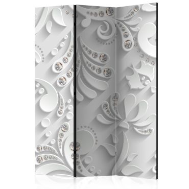3 partition divider - Flowers with Crystals [Room Dividers]