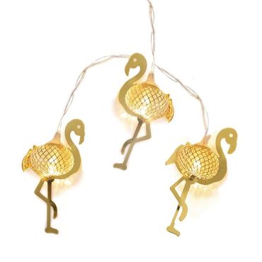 LED λαμπάκια σε σειρά Metal flamingo