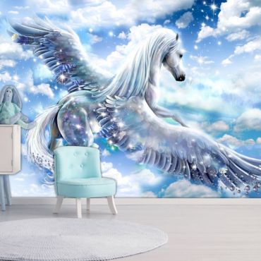 Self-adhesive photo wallpaper - Pegasus (Blue)