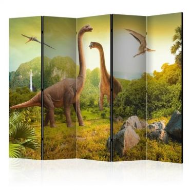 Διαχωριστικό με 5 τμήματα - Dinosaurs II [Room Dividers]