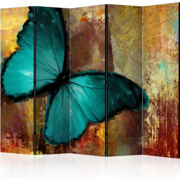 Διαχωριστικό με 5 τμήματα - Painted butterfly II [Room Dividers]