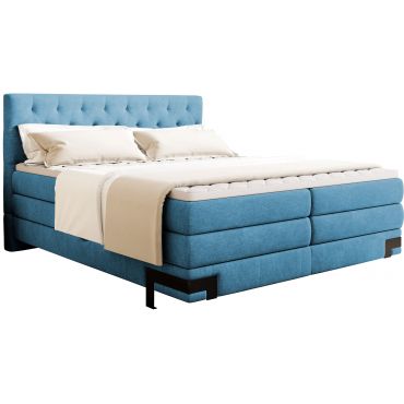 Επενδυμένο κρεβάτι Tara με στρώμα και ανώστρωμα