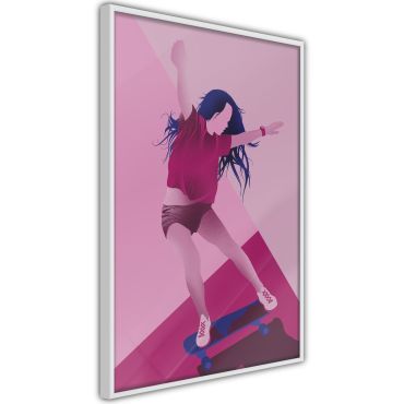Αφίσα - Girl on a Skateboard