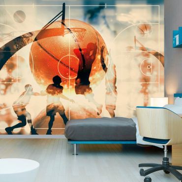 Self-adhesive photo wallpaper - I love basketball!