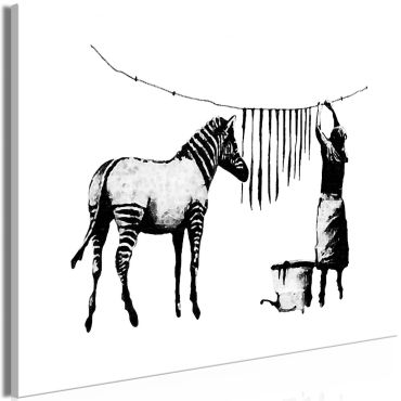 Πίνακας - Banksy: Washing Zebra (1 Part) Wide