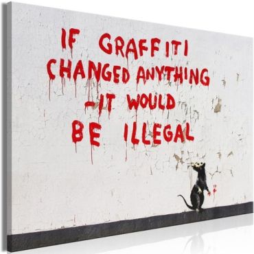 Πίνακας - Quotes Graffiti (1 Part) Wide
