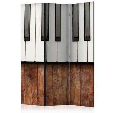 3-partition divider - Inspired by Chopin - mahogany [Room Dividers]