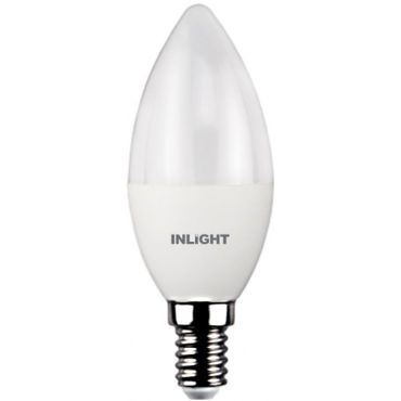 Λαμπτήρας LED InLight E14 C37 8W 4000K