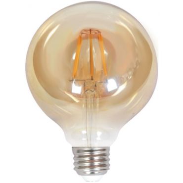 Λαμπτήρας LED Filament InLight E27 G125 10W 2200K Amber