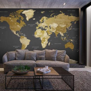 Αυτοκόλλητη φωτοταπετσαρία - World Map: Modern Geography