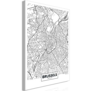 Πίνακας - Map of Brussels (1 Part) Vertical