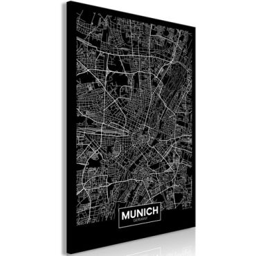 Πίνακας - Dark Map of Munich (1 Part) Vertical