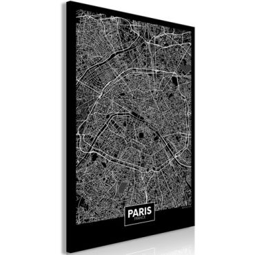 Πίνακας - Dark Map of Paris (1 Part) Vertical
