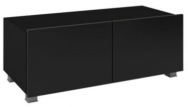 Tv cabinet Calabrini-Black-Length: 100 cm.