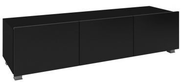 Tv cabinet Calabrini-Black-Length: 150 cm.