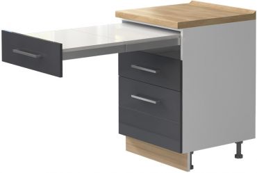 Floor cabinet Hudson R-60-3FMS with extendable table