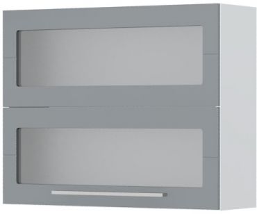 Hanging cabinet Hudson V7-90-2KSP with showcase