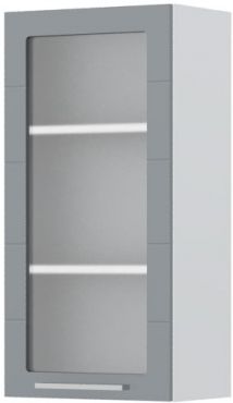 Hanging cabinet Hudson V9-45-1KS with showcase