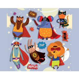 Decorative wall stickers Super Heroes 3D M
