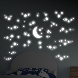 Phosphorescent Wall Decorative Stickers Starry Night 