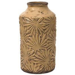Κεραμικό βάζο με ανάγλυφο σχέδιο φύλλα φοίνικα