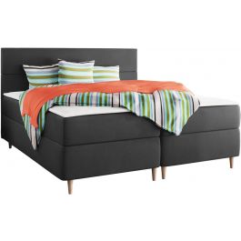 Upholstered bed Flo with mattress and top layer