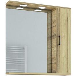 Mirror with right cabinet Drop Ritmo 75