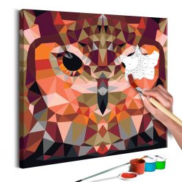 DIY canvas painting - Owl (Geometrical) 40x40