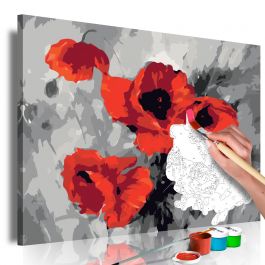 DIY canvas painting - Bouquet of Poppies 60x40