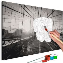 DIY canvas painting - New York Bridge 60x40
