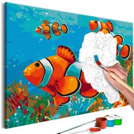 DIY canvas painting - Gold Fishes 60x40